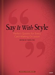 Say it with style perfect quotes for every card-making occasion  cover image cdn