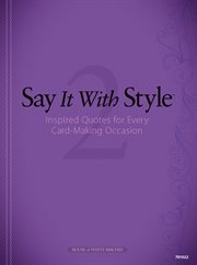 Say it with style. 2 inspired quotes for every card-making occasion  cover image cdn