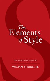 The elements of style: the original edition cover image cdn