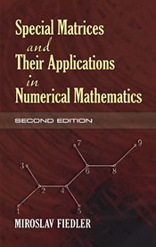 Special matrices and their applications in numerical mathematics cover image cdn
