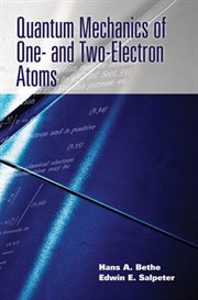 Quantum mechanics of one- and two-electron atoms cover image cdn