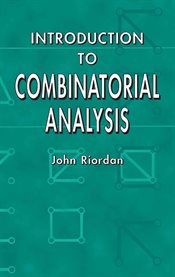 Introduction to combinatorial analysis cover image cdn