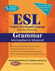 ESL, English as a second language: grammar intermediate & advanced cover image cdn