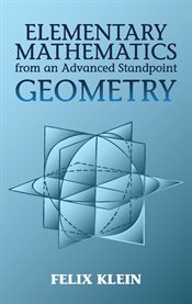 Elementary Mathematics from an Advanced Standpoint: Geometry cover image cdn