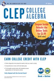 Clep college algebra book + online cover image cdn