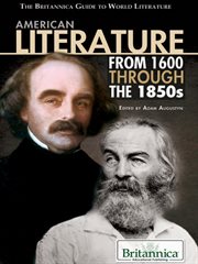 American literature from 1600 through the 1850s cover image cdn
