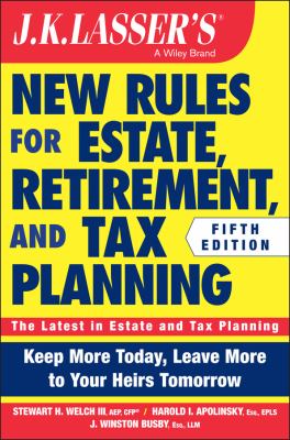 J.K. Lasser's new rules for estate and tax planning cover image cdn