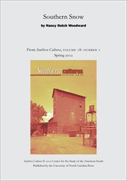 Southern snow. From Southern Cultures  Volume 18: Number 1, Spring 2012 cover image cdn