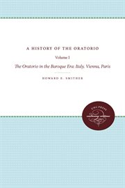 History of the Oratorio, Vol. 1: the Oratorio in the Baroque Era cover image cdn