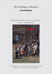 Hot springs, arkansas. From Southern Cultures, Volume 17: Number 3, Fall 2011: Memory cover image cdn