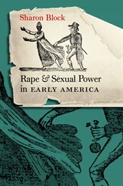 Rape and sexual power in early America cover image cdn