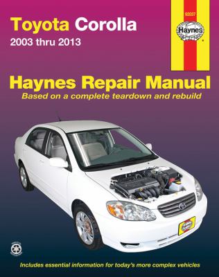 Toyota Corolla automotive repair manual cover image