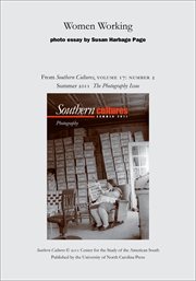 Women working. From Southern Cultures, Volume 17: Number 2, Summer 2011: Photography cover image cdn
