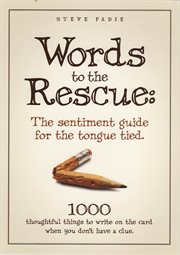 Words to the rescue: the sentiment guide for the tongue tied cover image cdn