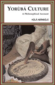 Yorùbá culture. A Philosophical Account cover image cdn