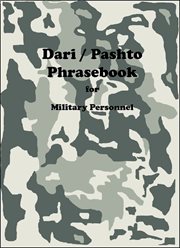 Dari/Pashto phrasebook for military personnel cover image cdn