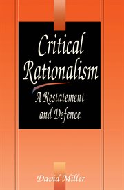Critical Rationalism: a Restatement And Defence cover image cdn