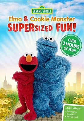 Sesame Street. Elmo and Cookie Monster supersized fun cover image cdn