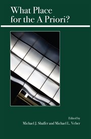 What place for the a priori? cover image cdn