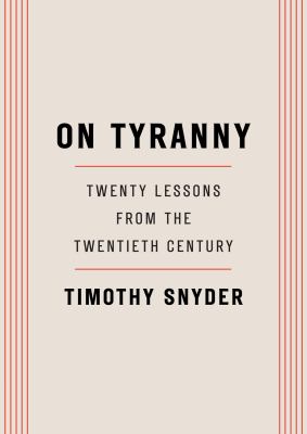 On tyranny : twenty lessons from the twentieth century  cover image cdn