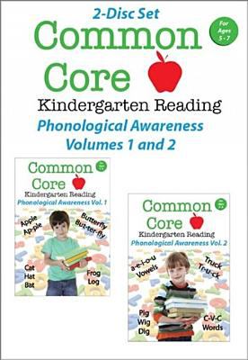 Common core kindergarten reading. Phonological awareness. Volumes 1 and 2 cover image