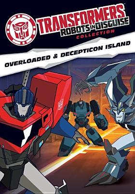 Transformers: robots in disguise collection. Overloaded & Decepticon Island Double feature cover image cdn