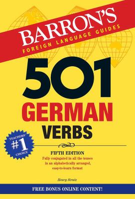 501 German verbs : fully conjugated in all the tenses in an alphabetically arranged, easy-to-learn format  cover image cdn