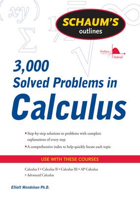 Schaum's outline of 3000 solved problems in calculus  cover image cdn