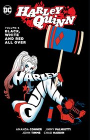 Harley Quinn. Volume 6, issue 26-30, Black, white and red all over cover image cdn