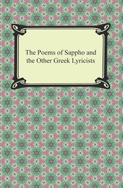 The poems of sappho and the other greek lyricists cover image cdn