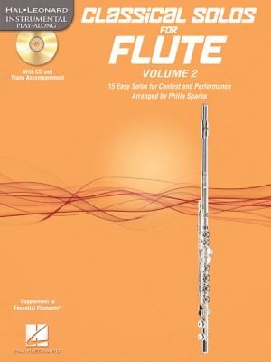 Classical solos for flute 15 easy solos for contest and performance. Vol. 2  cover image cdn
