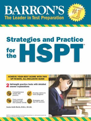 Barron's strategies and practice for the HSPT cover image cdn