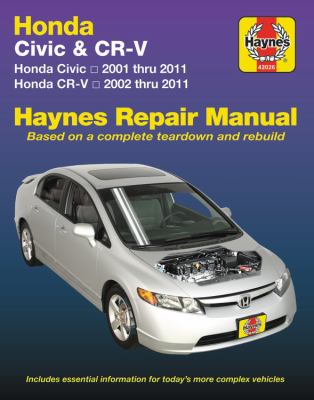 Honda Civic & CR-V automotive repair manual  cover image cdn
