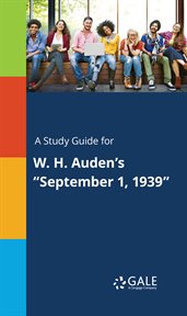A study guide for w. h. auden's "september 1, 1939" cover image cdn