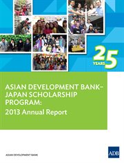 Asian development bank-japan scholarship program;annual report 2013 cover image cdn