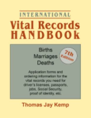 International Vital Records Handbook  cover image cdn