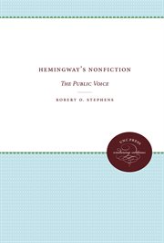 Hemingway's nonfiction; : the public voice cover image cdn