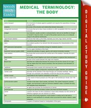 Medical terminology: the body cover image cdn