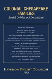 Colonial chesapeake families british origins and descendants, vol. 2 cover image cdn