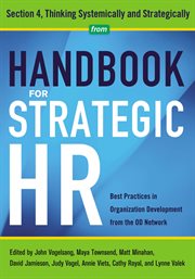 Handbook for strategic hr - section 4. Thinking Systematically and Strategically cover image cdn