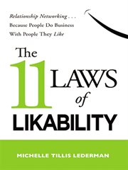 The 11 laws of likability : relationship networking-- because people do business with people they like cover image cdn
