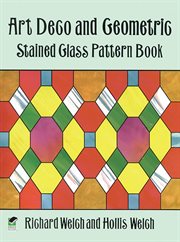 Art deco and geometric stained glass pattern book cover image cdn