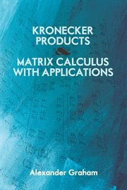 Kronecker products and matrix calculus : with applications cover image cdn