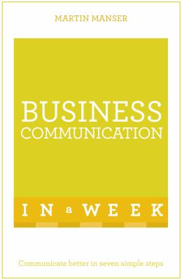Teach yourself. Business communication in a week  cover image cdn