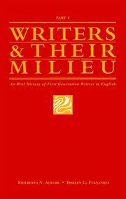 Writers & their milieu: an oral history of first generation writers in english, part 1 cover image cdn