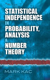 Statistical independence in probability, analysis and number theory cover image cdn