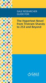 The hypertext novel from tristram shandy to 253 and beyond cover image cdn
