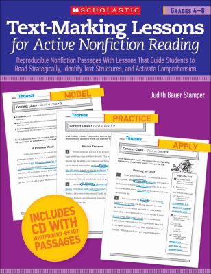 Text-marking lessons for active nonfiction reading. Grades 4-8  cover image cdn