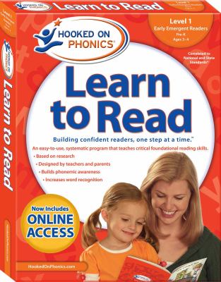 Hooked on phonics. Learn to read, Level 1, early emergent readers, Pre-K ages 3-4  cover image cdn
