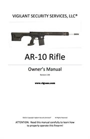 Ar-10 rifle owner's manual cover image cdn
